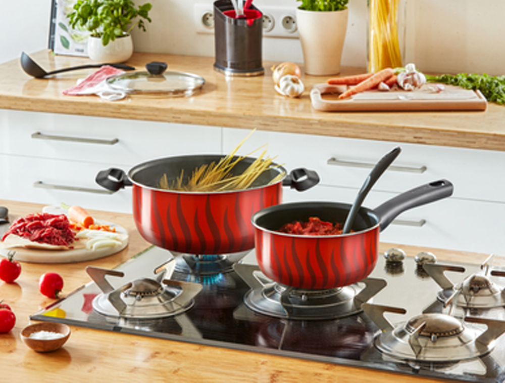 Tempo Flame Set 10pcs Non-Stick Cookware