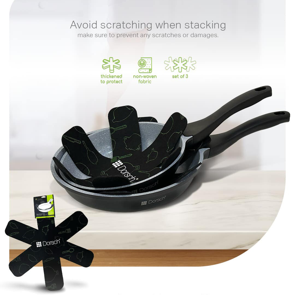 Pans Protectors Set of 3 - Anti Scratch Kitchen Accessory