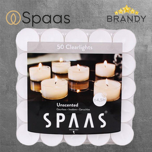 Set 50 Unscented Candles 4.5hours-1