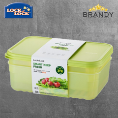 LocknLock Fresh Block Food Containers Set of 2 760 ml or 3.2 L