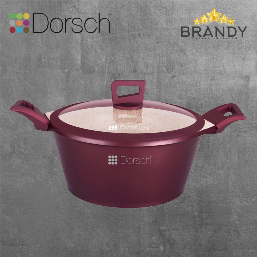 Premium Granite Pot with Glass Lid - Multiple Sizes
