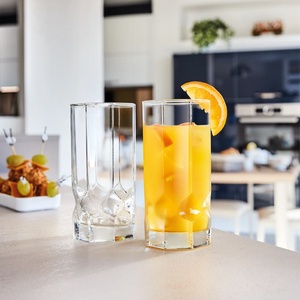 Octime Long Glass Cups Set 6pcs - 31cl