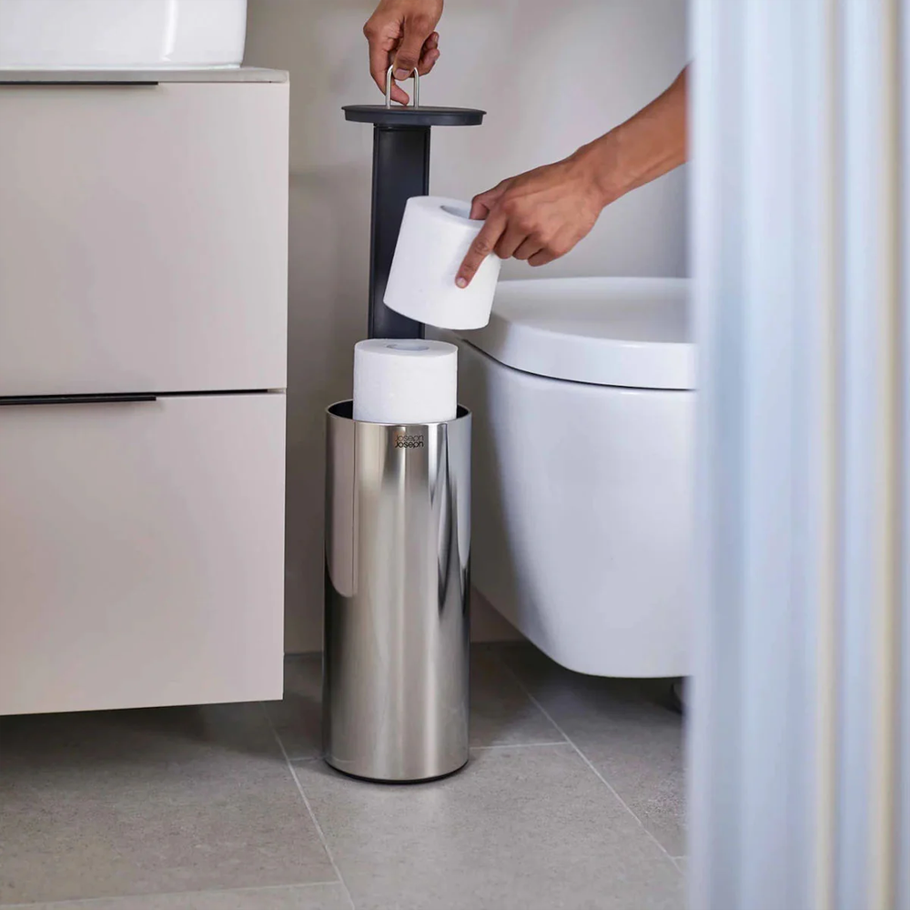 Easystore Luxe Stainless-steel Toilet Roll Holder
