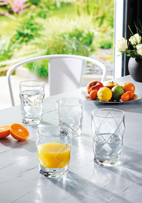 Louvre Long Cups Set 6pcs - 35cl Glass Drinkware