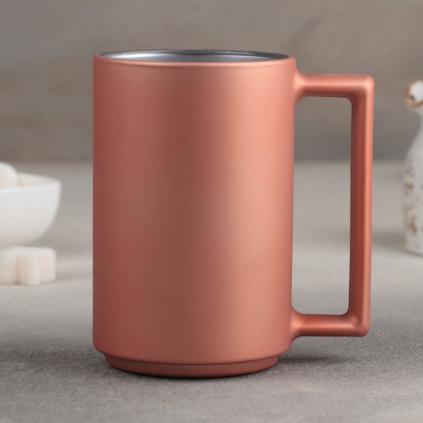 Ameno Pink Glass Mug - 320ml