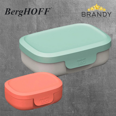 BergHOFF Leo Lunchbox with Flatware Set Bento 1.6 L Leakproof Sage