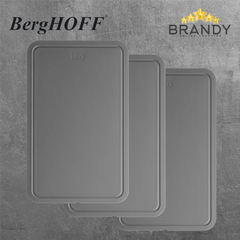 BergHOFF Legacy Grey 3-Piece Cutting Board Set 32 x 20 x 0.58 cm