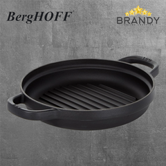BergHOFF Leo Graphite Enamel Cast Iron Grill Pan 26 cm