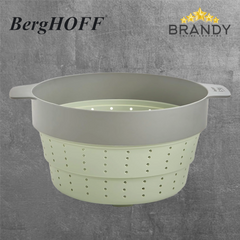 BergHOFF Balance Steam & Strain 24cm Foldable Silicone Steamer Strainer
