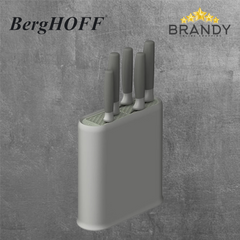 BergHOFF Balance Moonmist 6-pc Knife Block Set with Sage Insert