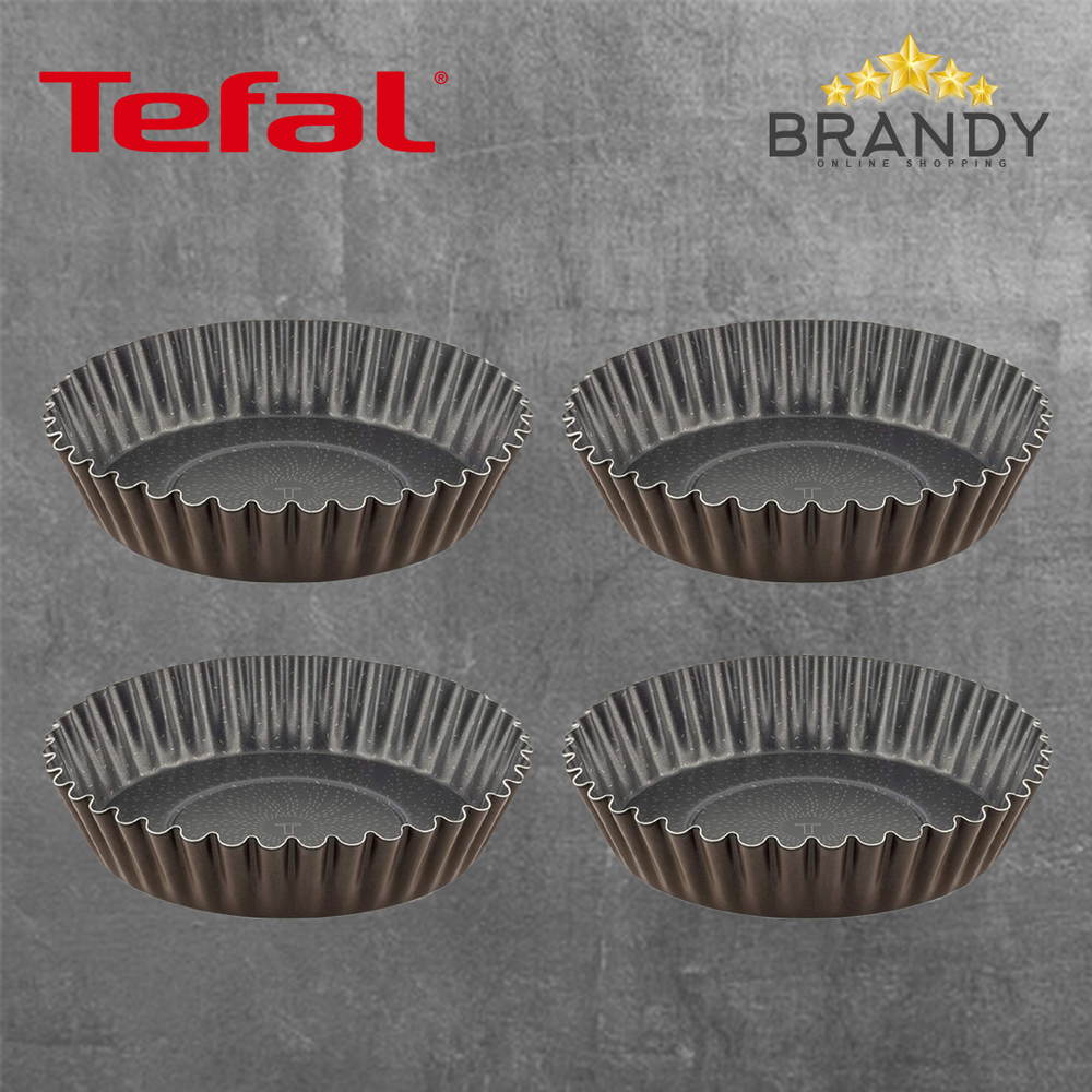 Perfect Bake Set 4 Mini Tart Pans, Aluminum, Non-Stick