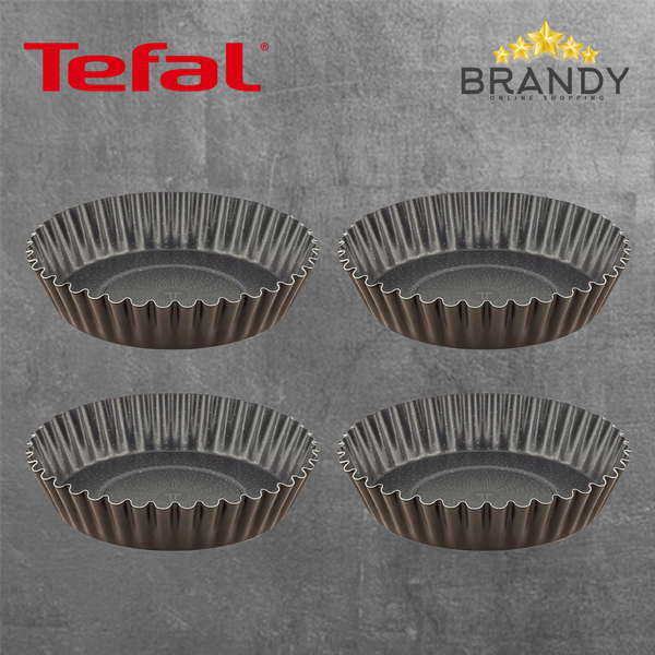 Perfect Bake Set 4 Mini Tart Pans, Aluminum, Non-Stick