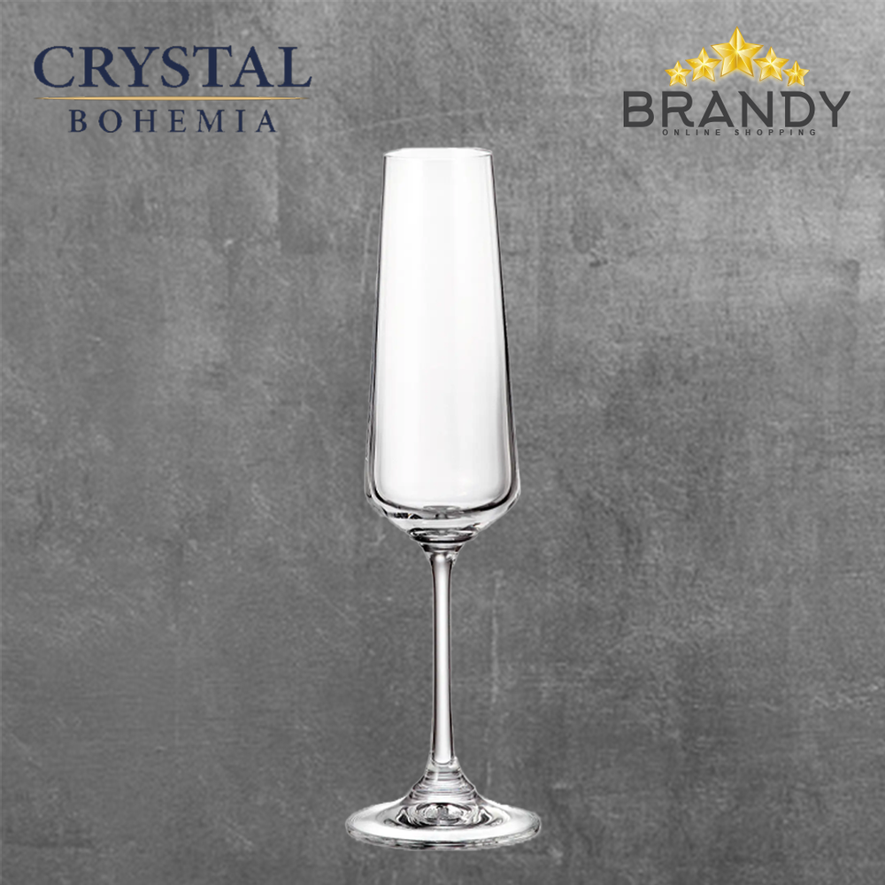 Corvus Champagne Glasses Set 6pcs, Crystal Glass 160ml