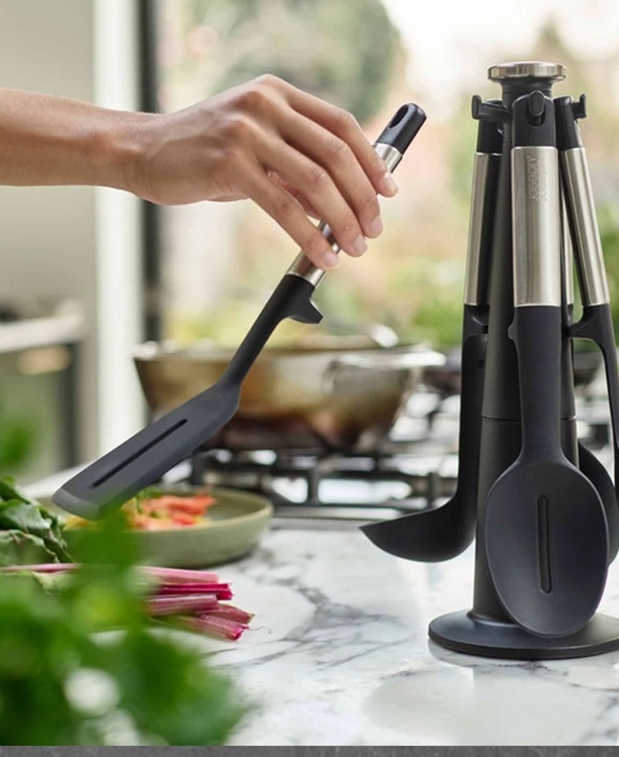 Elevate Utensils Set With Stand - Heat Resistant Kitchen Tools