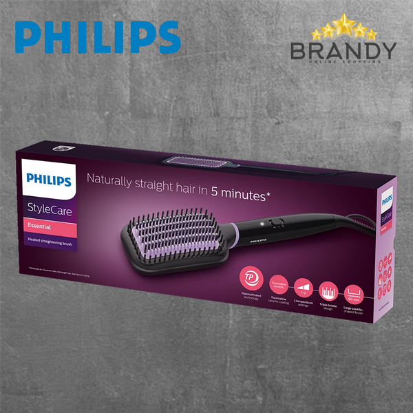Heated Straightening Brush BHH880 with Tourmaline Ceramic Coating