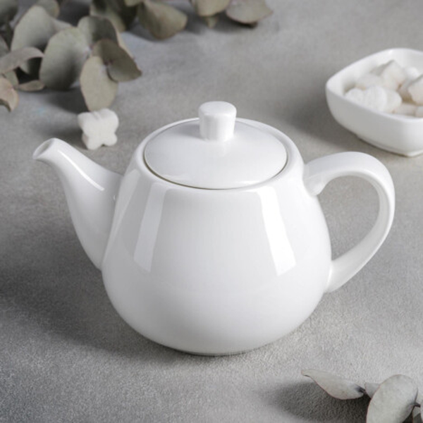 Porcelain Tea Pot with Lid - 700ml & 1000ml