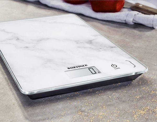Marble Kitchen Scale 5Kg with Precision Measurement, Slim Digital LCD Display