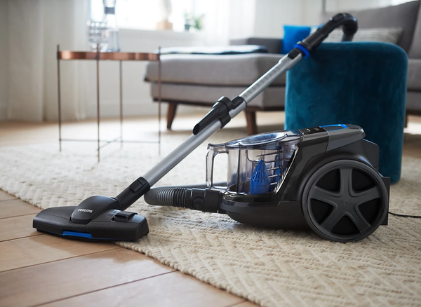 PowerPro Compact Bagless Vacuum Cleaner 1800W High Efficiency Filter Black Blue