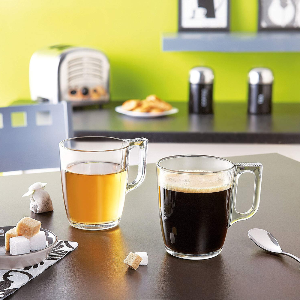 Nuevo Set 6 Glass Mugs 25cl