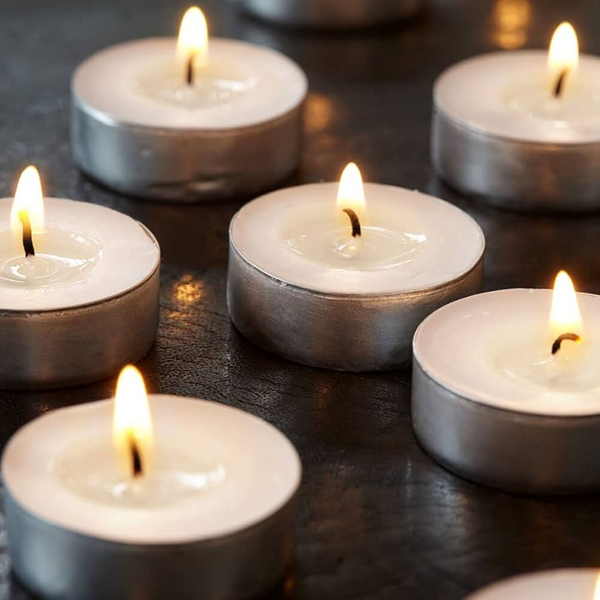 Set 50 Unscented Candles 4.5hours-2