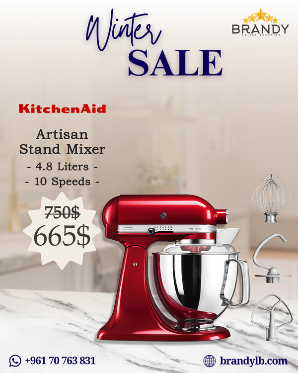 Artisan Stand Mixer 4.8L Red