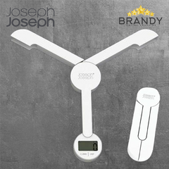 Joseph Joseph TriScale Folding Digital Kitchen Scale 5kg White