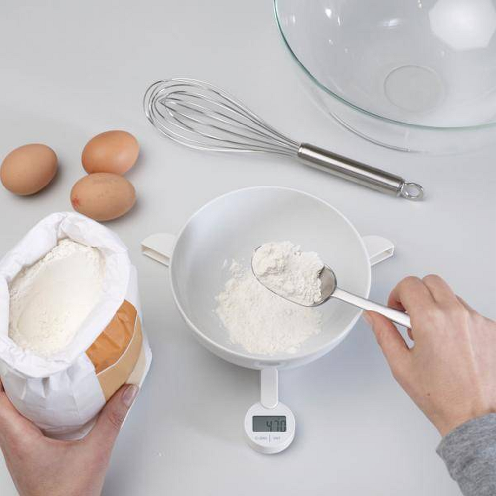 TriScale Digital White Kitchen Scales