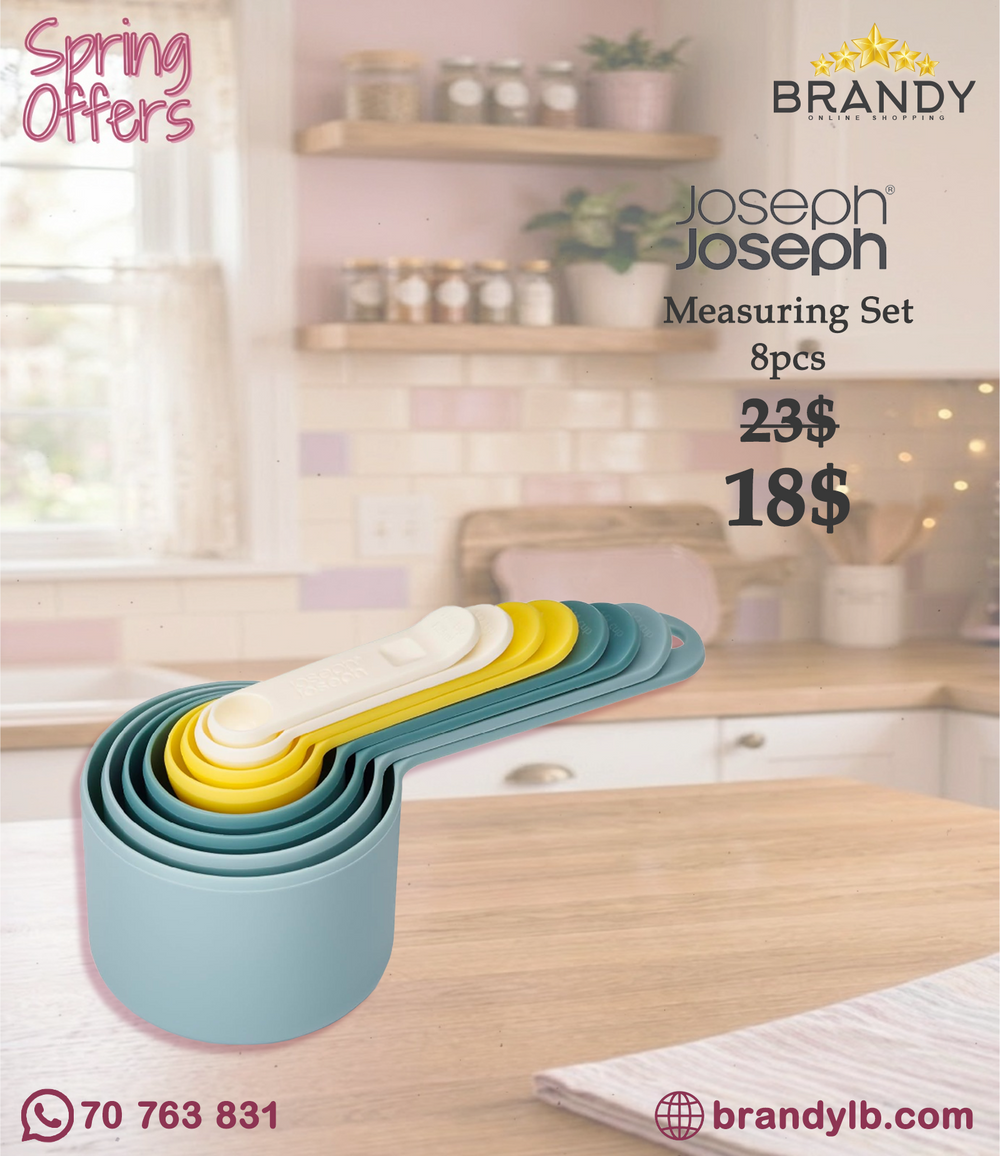 Joseph Joseph Nest Measuring Cups & Spoons 8-Piece Nesting Set