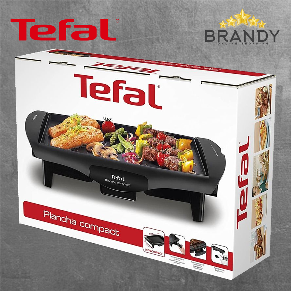 Plancha Compact Grill CB500542 with Adjustable Thermostat