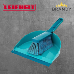 Leifheit Classic Hand Sweeper 41401 Dustpan with Split-Bristle Brush Turquoise