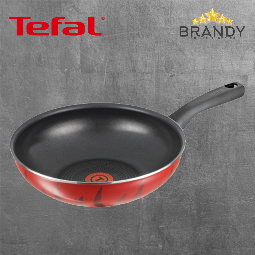 Tempo Flame Wok - Non-Stick Red Aluminum Wok