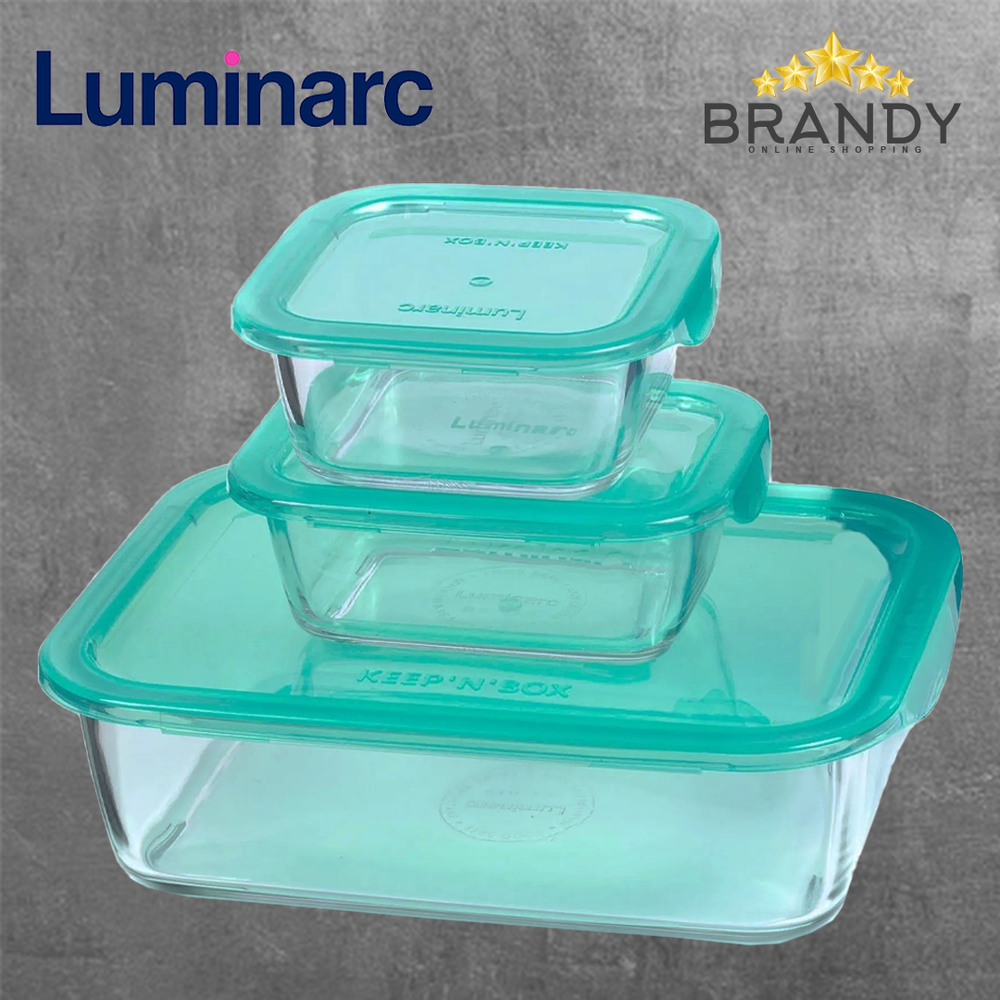 Keep n Box Set 3 Food Containers Tempered Glass