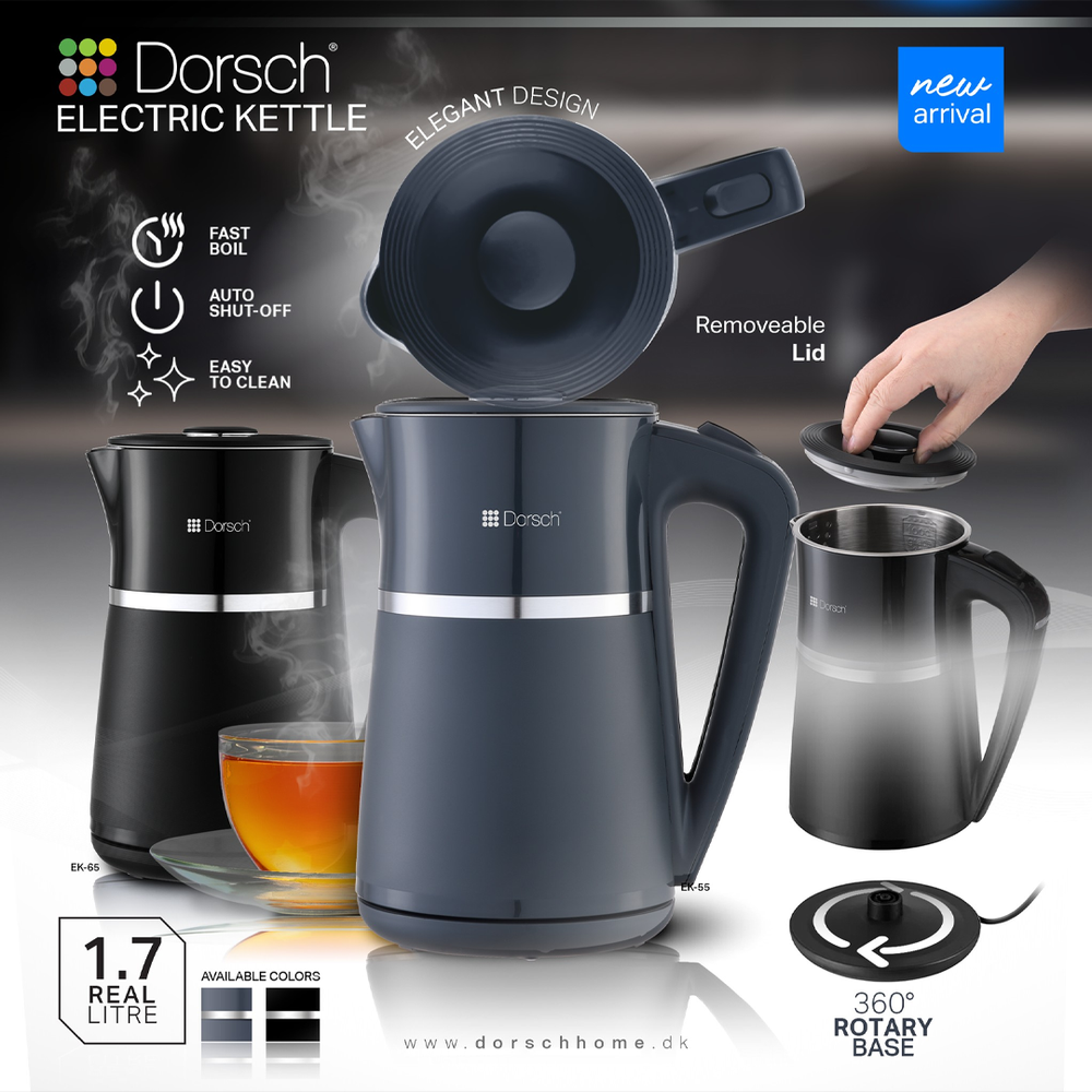 Kettle Dark Blue 1.7L EK-65