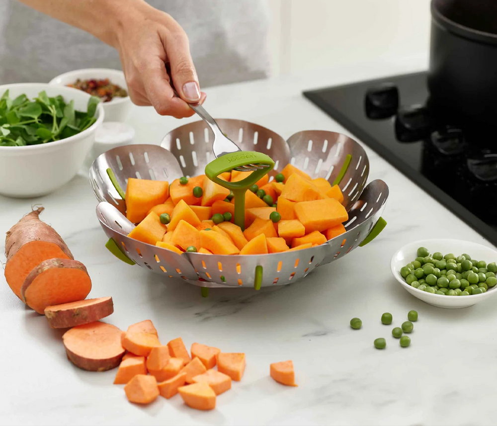 Joseph Joseph Bloom Stainless-steel Folding Steamer Basket 45033