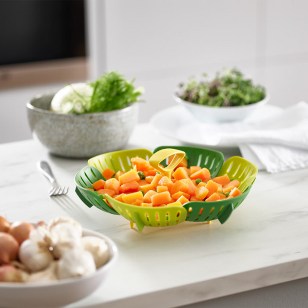 Bloom Green Folding Steamer Basket