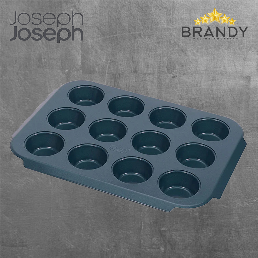 Nest Bake Non-Stick 12 Cup Blue Muffin Tray