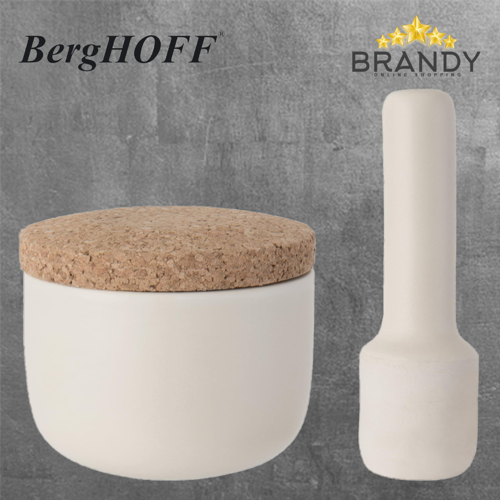 Leo 3-Piece Stoneware Mortar and Pestle Set