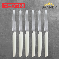 White Knives Set 6pcs Stainless Steel