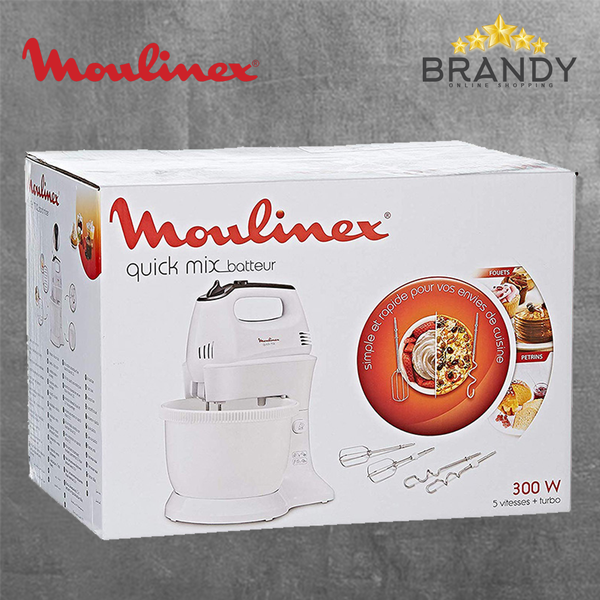 Moulinex Cake Mixer HM311127 with 5 Speeds and 3.5L Capacity