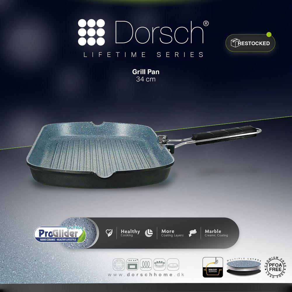Lifetime Granite Grill Pan 34cm