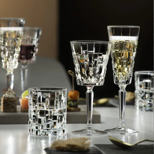 Etna Wine Glasses Set 6pcs, Crystal Glass, Made in Italy