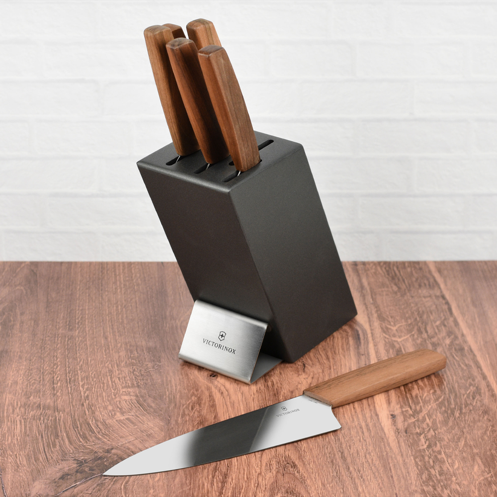 Knife Set 6pcs With Wooden Stand