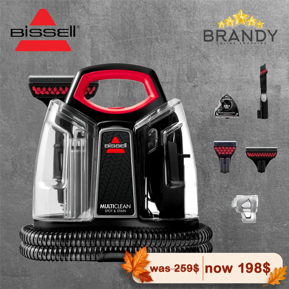 Bissell MultiClean Spot & Stain Portable Carpet Cleaner 4720E 330W Black/Red