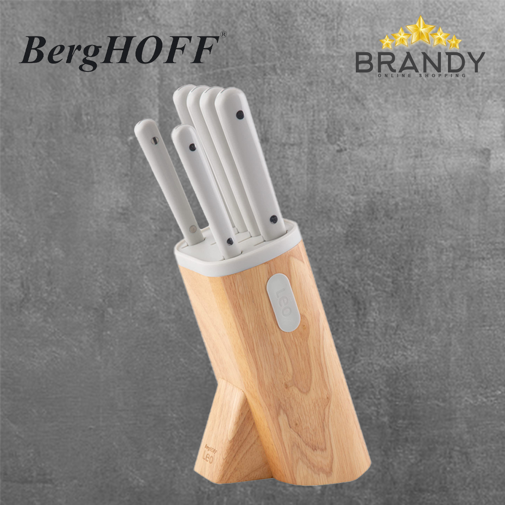Leo Spirit 7-Piece Stainless Steel Knife Block Set