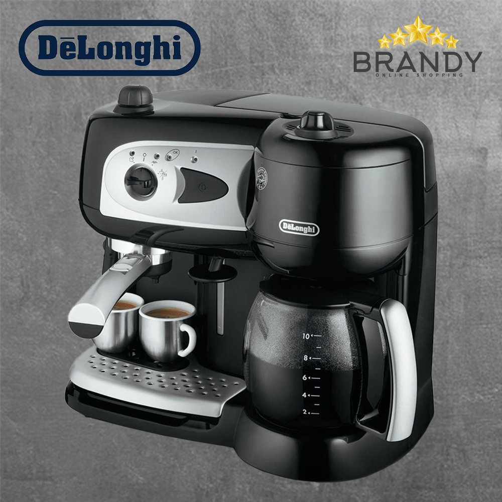 Combi Espresso Maker Black BCO261CD1.B 2-in-1 Coffee Machine with Drip and Espresso Options