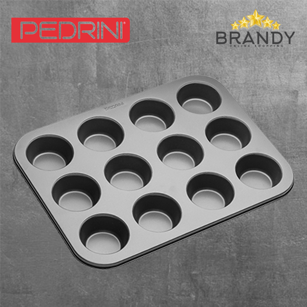 Muffin Pan 12 Cups Non-Stick Carbon Steel