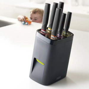 LockBlock Knife Set 6pcs With Stand, Stainless Steel Blades