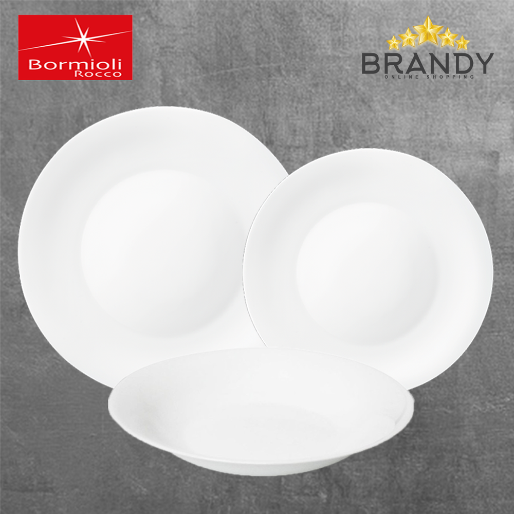 White Moon Dinner Set 18pcs Opal Glass