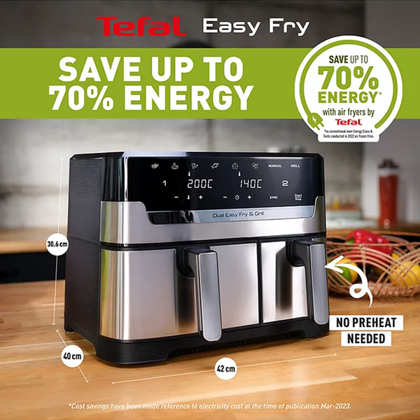 Dual Easy Fry & Grill Digital 8.3L Air Fryer