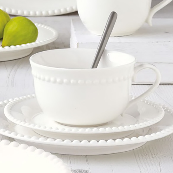 Tiffany White Coffee Cups Set 6pcs